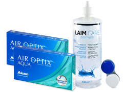 Air Optix Aqua (2x3 lēcas) + Laim-Care šķīdums 400ml