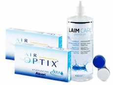 Air Optix Aqua (2x3 lēcas) + Laim-Care šķīdums 400ml