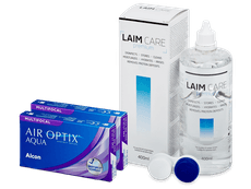 Air Optix Aqua Multifocal (2x3 lēcas) + Laim-Care šķīdums 400ml