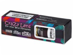 ColourVUE Crazy Lens - BlackOut - bez dioptrijas (2 lēcas)