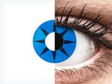 ColourVUE Crazy Lens - Blue Star - bez dioptrijas (2 lēcas)