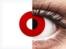 ColourVUE Crazy Lens - Red Devil - bez dioptrijas (2 lēcas)