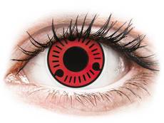 ColourVUE Crazy Lens - Sasuke - bez dioptrijas (2 lēcas)