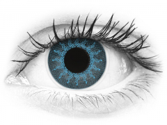 ColourVUE Crazy Lens - Solar Blue - bez dioptrijas (2 lēcas)