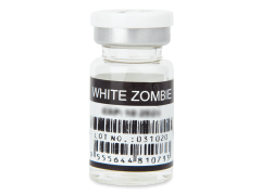 ColourVUE Crazy Lens - White Zombie - bez dioptrijas (2 lēcas)