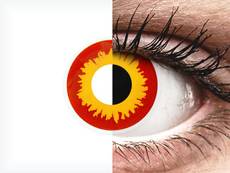ColourVUE Crazy Lens - Wildfire - bez dioptrijas (2 lēcas)
