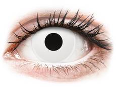 ColourVUE Crazy Lens - WhiteOut - bez dioptrijas (2 lēcas)