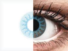 ColourVUE Crazy Lens - Solar Blue - ar dioptriju (2 lēcas)