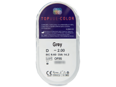 TopVue Color - Grey - ar dioptriju (2 lēcas)
