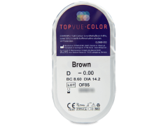 TopVue Color - Brown - bez dioptrijas (2 lēcas)