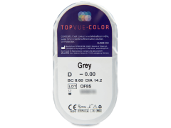 TopVue Color - Grey - bez dioptrijas (2 lēcas)