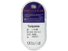 TopVue Color - Turquoise - bez dioptrijas (2 lēcas)