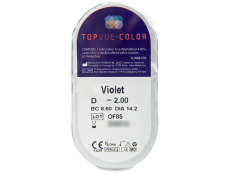 TopVue Color - Violet - ar dioptriju (2 lēcas)