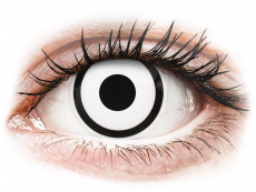 ColourVUE Crazy Lens - White Zombie - dienas bez dioptrijas (2 lēcas)