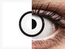ColourVUE Crazy Lens - White Zombie - dienas bez dioptrijas (2 lēcas)