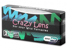 ColourVUE Crazy Lens - White Zombie - dienas bez dioptrijas (2 lēcas)