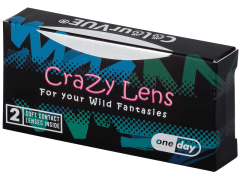 ColourVUE Crazy Lens - White Zombie - dienas bez dioptrijas (2 lēcas)