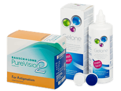 PureVision 2 for Astigmatism (6 lēcas) + Gelone Šķīdums 360 ml