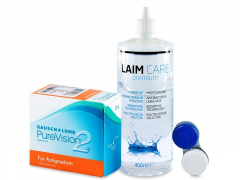 PureVision 2 for Astigmatism (6 lēcas) + Laim-Care Šķīdums 400 ml