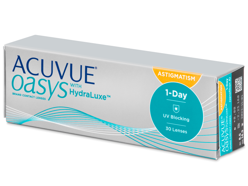 Acuvue Oasys 1-Day with HydraLuxe for Astigmatism (30 lēcas)