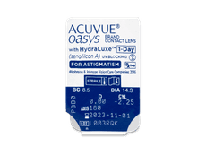 Acuvue Oasys 1-Day with HydraLuxe for Astigmatism (30 lēcas)