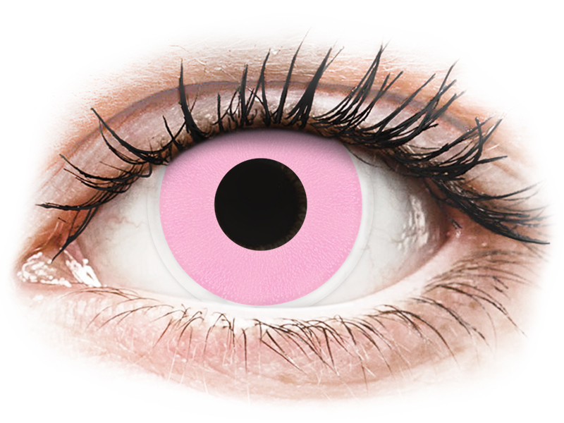 ColourVUE Crazy Lens - Barbie Pink - bez dioptrijas (2 lēcas)