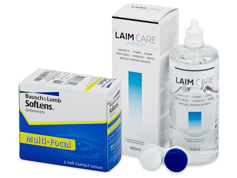 SofLens Multi-Focal (6 lēcas) + Laim Care Šķīdums 400 ml