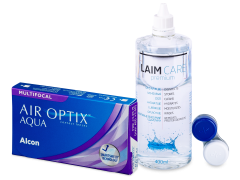 Air Optix Aqua Multifocal (6 lēcas) + Laim Care Šķīdums 400 ml