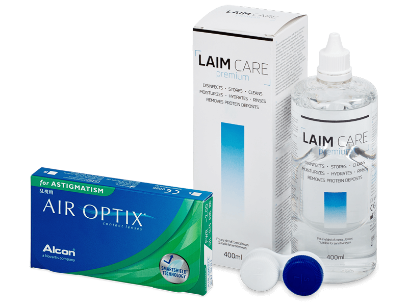 Air Optix for Astigmatism (6 lēcas) + Laim-Care Šķīdums 400 ml