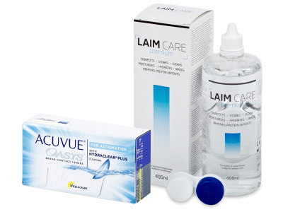 Acuvue Oasys for Astigmatism (12 lēcas) + Laim-Care Šķīdums 400 ml