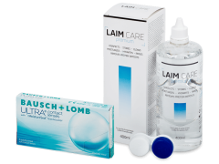 Bausch + Lomb ULTRA (3 lēcas) + Laim-Care Šķīdums 400 ml