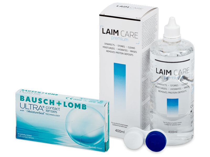 Bausch + Lomb ULTRA (6 lēcas) + Laim-Care Šķīdums 400 ml