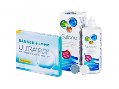 Bausch + Lomb ULTRA for Presbyopia (3 lēcas) + Gelone Šķīdums 360 ml