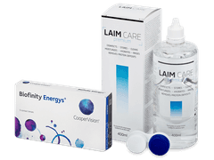 Biofinity Energys (3 lēcas) + Laim Care Šķīdums 400 ml