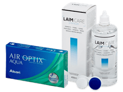 Air Optix Aqua (6 lēcas) + Laim Care Šķīdums 400 ml