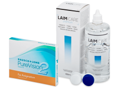 PureVision 2 for Astigmatism (3 lēcas) + Laim-Care Šķīdums 400 ml