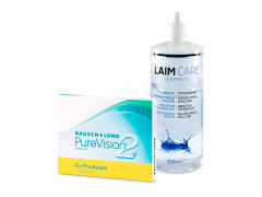 PureVision 2 for Presbyopia (3 lēcas) + Laim-Care Šķīdums 400 ml