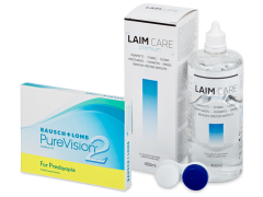 PureVision 2 for Presbyopia (3 lēcas) + Laim-Care Šķīdums 400 ml