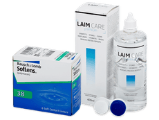 SofLens 38 (6 lēcas) + Laim-Care Šķīdums 400 ml