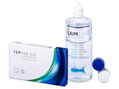 TopVue Air for Astigmatism (3 lēcas) + Laim-Care Šķīdums 400 ml