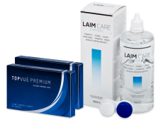 TopVue Premium (12 lēcas) + Laim-Care Šķīdums 400 ml
