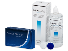 TopVue Premium (12 lēcas) + Laim-Care Šķīdums 400 ml
