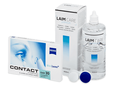 Carl Zeiss Contact Day 30 Compatic (6 lēcas) + Laim-Care Solution 400 ml