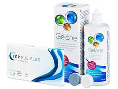 TopVue Monthly Plus (6 kontaktlēcas) + Gelone Šķīdums 360 ml