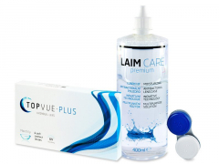TopVue Monthly Plus (6 kontaktlēcas) + LAIM-CARE Šķīdums 400 ml