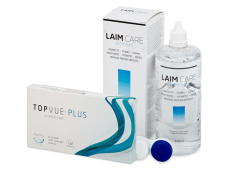 TopVue Monthly Plus (6 kontaktlēcas) + LAIM-CARE Šķīdums 400 ml