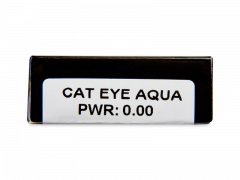 CRAZY LENS - Cat Eye Aqua - dienas bez dioptrijas (2 lēcas)