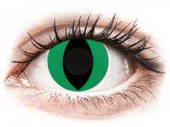 CRAZY LENS - Cat Eye Green - dienas bez dioptrijas (2 lēcas)