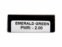 CRAZY LENS - Emerald Green - dienas ar dioptriju (2 lēcas)