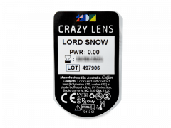 CRAZY LENS - Lord Snow - dienas bez dioptrijas (2 lēcas)